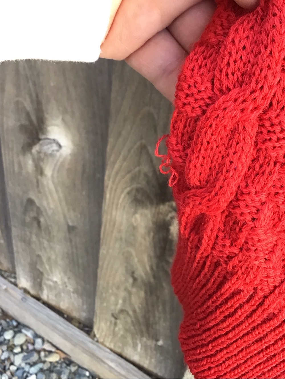 Pendleton Virgin Wool Sweater Vest Red Cable Knit Button Front USA Made Medium - Picture 5 of 5
